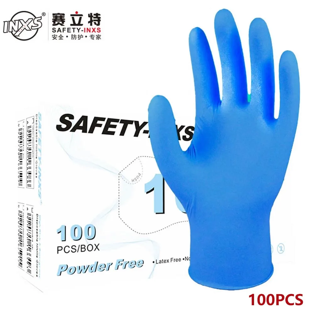 100 PCS Blue Nitrile Exam Glov - đánh giá và giá Exam Glove Nitrile