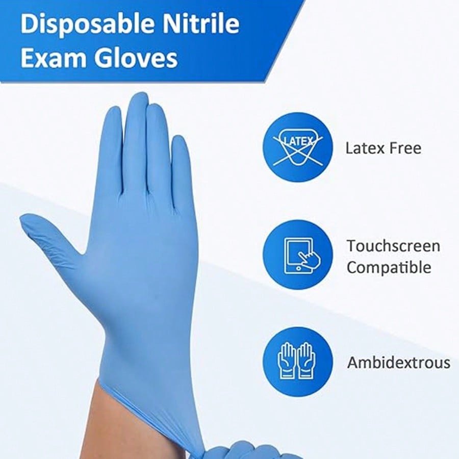 100pcs Heavy Duty Nitrile Disp - đánh giá và giá Rubber Glove Cleaning