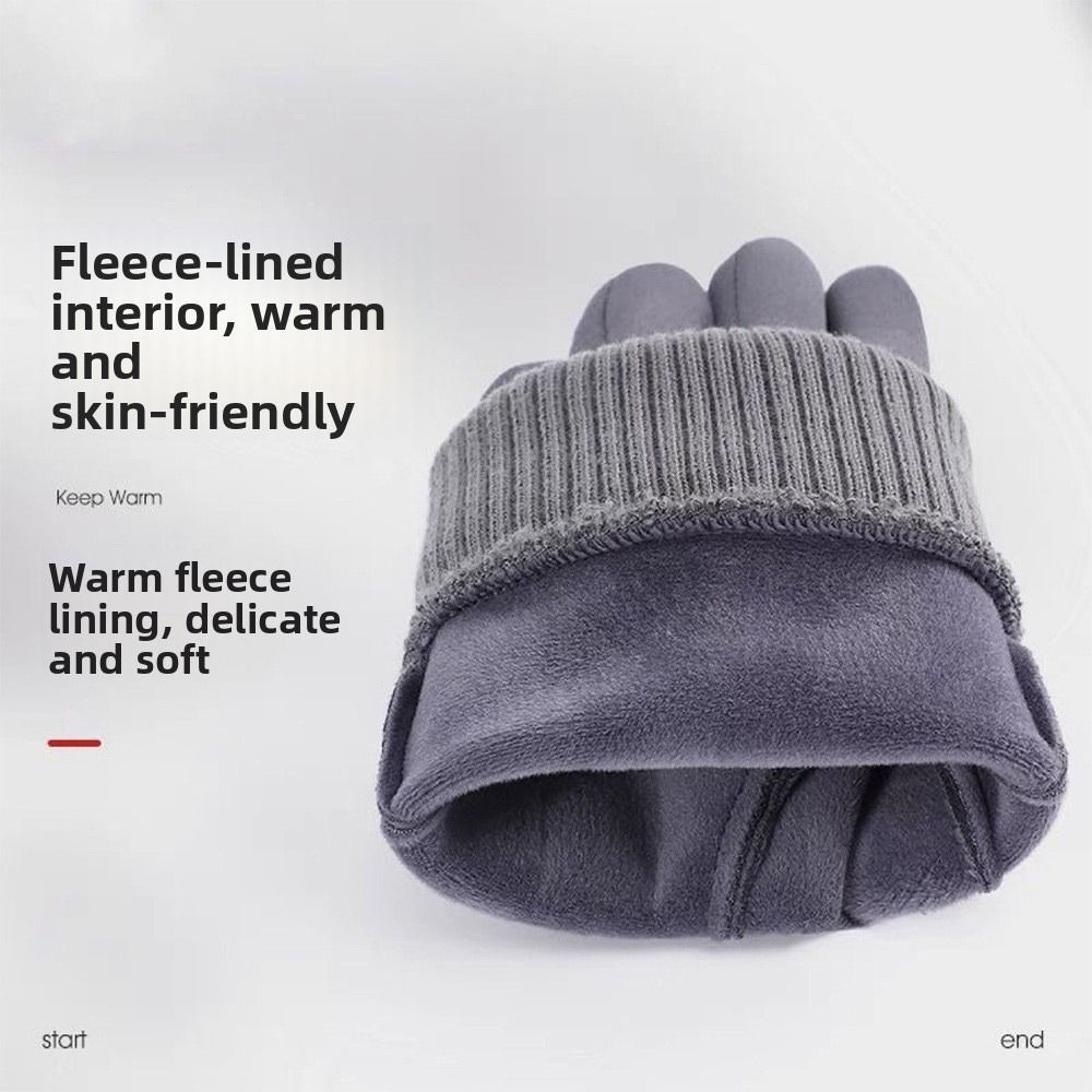 Driving Mittens Fleece Lining  - đánh giá và giá Leather Driving Glove